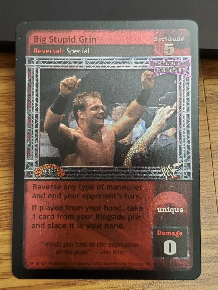 WWE WWF Raw Deal CCG - Big Stupid Grin - Ultra Rare - SS1 - Image 1 of 1