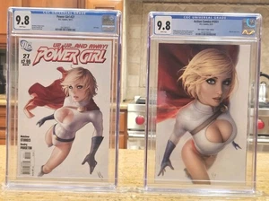 Power Girl #27 CGC 9.8 & Action Comics #1051 CGC 9.8 Warren Louw Virgin Variante - Bild 1 von 2