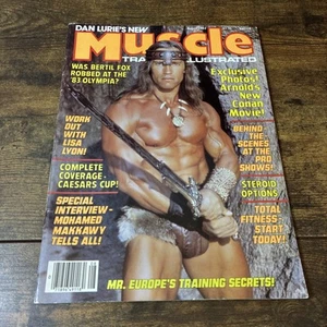 DAN LURIE'S MUSCLE TRAINING ILLUSTRATED Arnold Schwarzenegger Aug 1984 K49118 - Picture 1 of 5