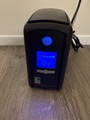 CyberPower 1000 AVR  LCD UPS CP1000AVRLCD9 Outlets 600W Mini-Tower For Parts - Image 1 of 4