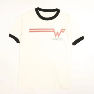 T-shirt vintage Weezer Ringer taglia maglietta fascia grande - Foto 1 di 10