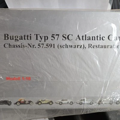CMC M-085 BUGATTI Type 57 SC Atlantic Coupé 1938 Chassis 57.591 R. Lauren 1.18 - Image 1 of 2