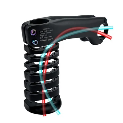 Vástago de manillar de bicicleta de fibra de carbono de 10°/17° MTB carreras bicicleta de carretera con arandelas Foto 1 de 4