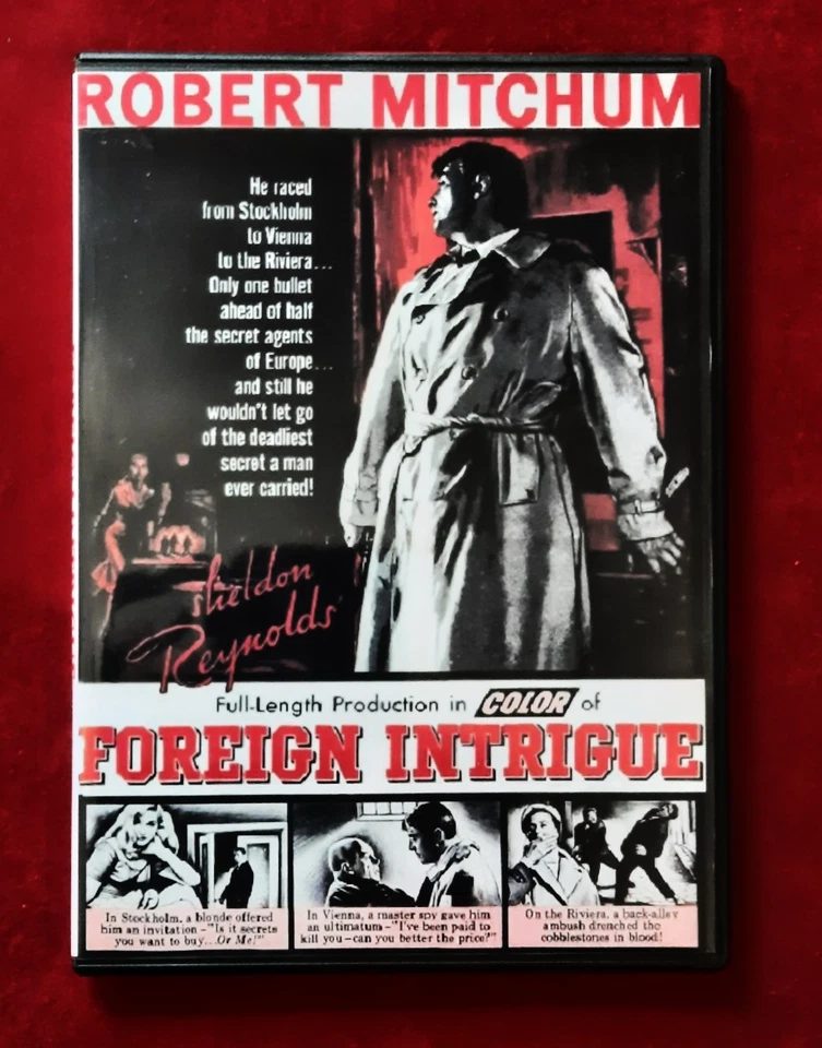 FOREIGN INTRIGUE 1956 DVD Robert Mitchum FILM NOIR As New - All Region - image 1 of 2