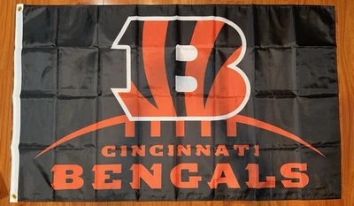 Bandera Bandera Cincinnati Bengals 3X5 3 x 5 Pies Fútbol Fan Regalo Decoración Foto 1 de 2