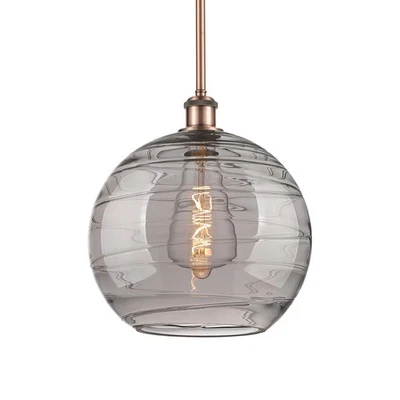 Innovations Lighting 516-1S-14-12 Athens Deco Colgante Remolino - Cobre Antiguo / Foto 1 de 4