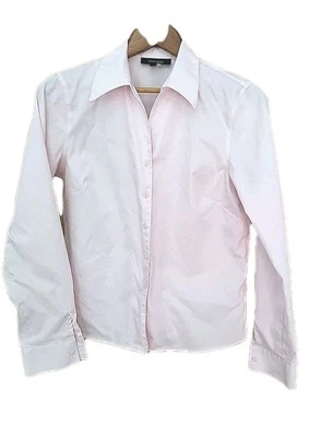 Jones Wear Quick Care 女式纽扣衬衫粉色 8 码变焦二手状况完好 — 第 1/4 张图片