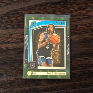 2024-25 Panini Donruss Rob Dillingham Holo Green Laser Rated Rookie Card RC#204 - Picture 1 of 2