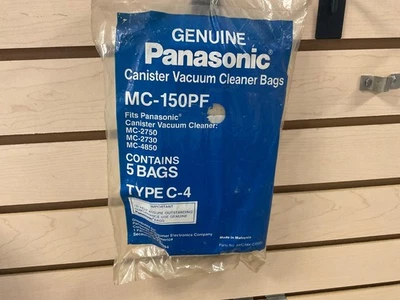 5 pack Panasonic MC-150pf bags - fits models listed below - Image 1 of 3