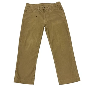 Levi's 514 Corduroy Jeans Beige Mens 34W 27L Slim Straight Fit Stretch Cotton - Picture 1 of 14