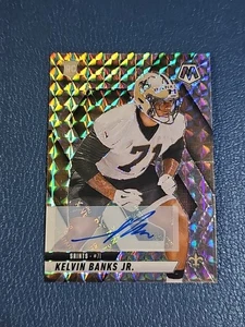 2025 Panini Mosaic Kelvin Banks Jr. Auto RC Saints - Bild 1 von 2