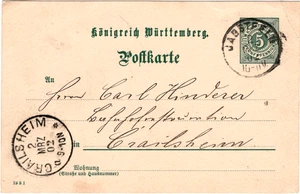 WÜRTT. P 37 m. Druckdaten 24 8 1- JAGSTFELD - CRAILSHEIM ; 2-MRZ-02 - Picture 1 of 1