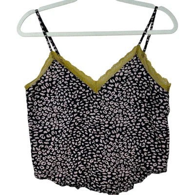 Top corto camisola cami victorias secret para mujer talla XS encaje estampado animal leopardo Foto 1 de 4
