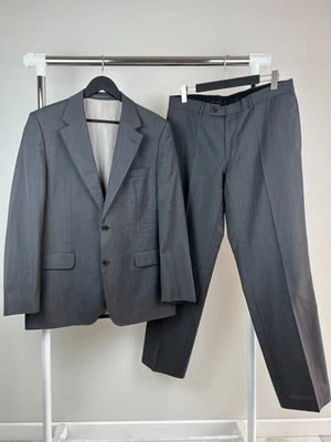HUGO BOSS Men’s Grey Striped Wool Suit 2-Piece Gable/Vegas Size EU 52R US 42R - Image 1 of 4