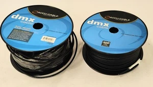Lot of 2 ~250ft Accu-Cable Stage Light Cable, 3 Pin Conductor Spool AC3CDMX300 - Picture 1 of 6