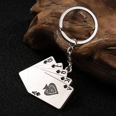 Llavero para cartas de juego As of Spades, regalo de póker, llavero de casino, genial acceso para jugadores Foto 1 de 4