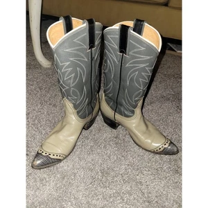 Nocona Western Cowboy Boots Two Toned Size 6 B Style  36992 L 71  - Picture 1 of 10