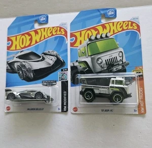 Hot Wheels - ZAMAC - LOTE DE 2 - MCLAREN SOLUS GT y 57 Jeep FC - Imagen 1 de 16