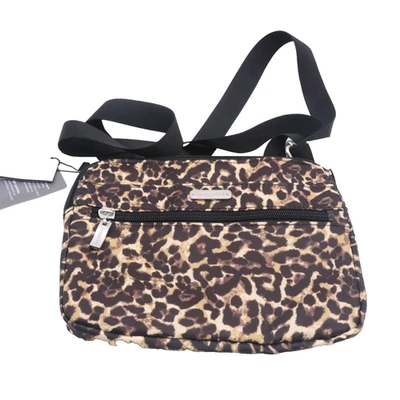 baggallini двойной молнии средний через плечо сумка леопард печать новый с Ярлыками Дорожная сумочка - Изображение 1 из 4