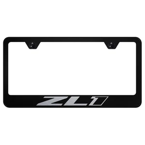 Marco de matrícula negro con licencia para Chevy Camaro ZL1 - AUGD2727 - Imagen 1 de 2