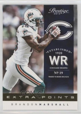 2012 Playoff Prestige Extra Points Gold Brandon Marshall #98 - Image 1 of 2