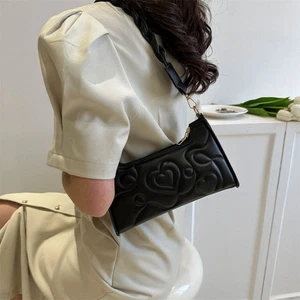 High-capacity Phone Bag Pu Leather Shouder Bag Retro Underarm Handbag Female - Picture 1 of 12