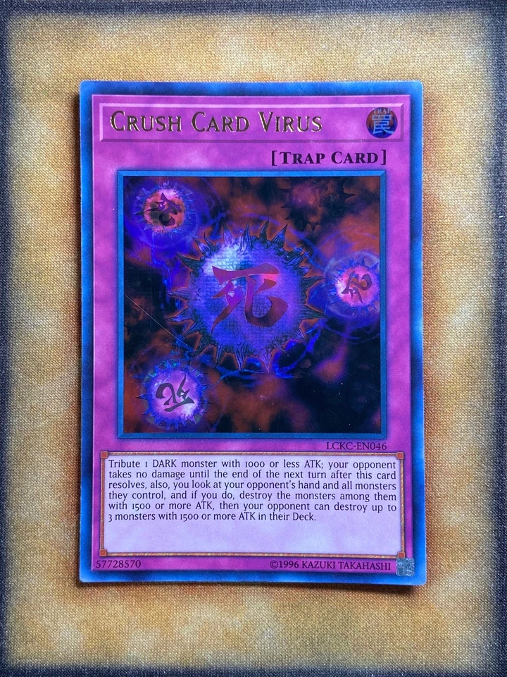 Yugioh Crush Card Virus LCKC-EN046 Ultra Rare DPKB Art LP - Image 1 of 1