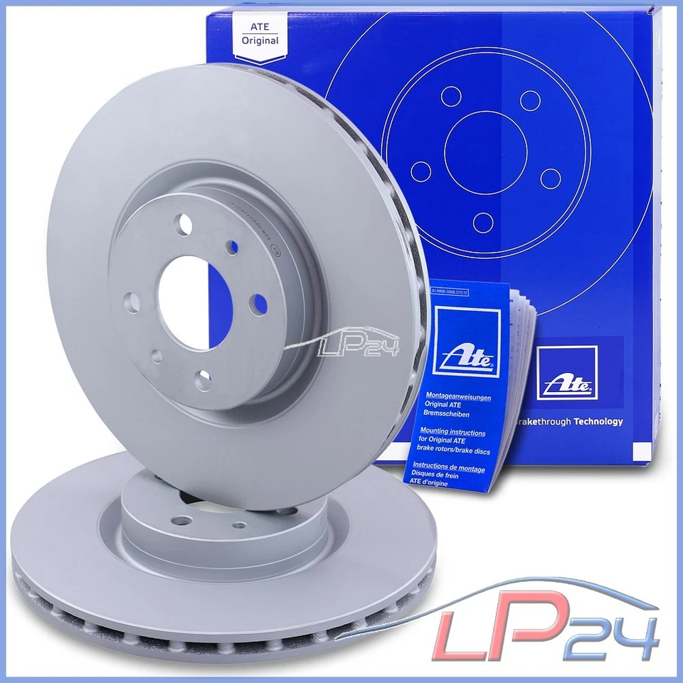 2X ATE DISQUE FREIN VENTILÉ AVANT Ø284 POUR FIAT MAREA+WEEKEND 2.0 2.4 96-02 - Photo 1/4