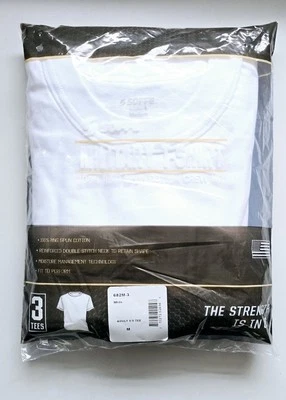 SOFFE Military Men's T-Shirts 3pk - White (682M-3) Small - Image 1 of 4