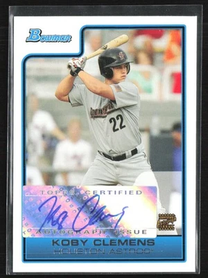 Koby Clemens 2006 Bowman Prospects White Auto /120 #B111 Houston Astros - Image 1 of 2