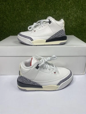 Zapatillas Air Jordan 3 Blanco Cemento Reimaginadas Retro Talla 11c PS 2023 DM0966-100 Foto 1 de 4