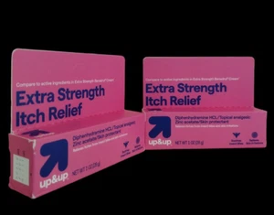 2 Pack EXTRA STRENGTH ITCH RELIEF Anti-Itch Topical Analgesic Cream 1 oz 1/27 - Picture 1 of 24