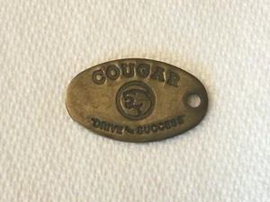 Vintage Mercury Cougar & Topaz "Drive For Success" Keychain, Key Ring Accessory - Picture 1 of 2