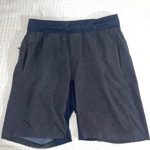 Lululemon Pace Breaker gefütterte sportliche Trainingsshorts marineblau grau Medium - Bild 1 von 6