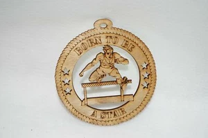 BORN TO BE A STAR  RUNNER LASER CUT ORNAMENT - Picture 1 of 1