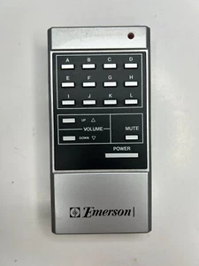 Emerson 70-2016 Vintage CRT TV Remote Control, Silver - OEM Channels A-L Letters - Picture 1 of 2