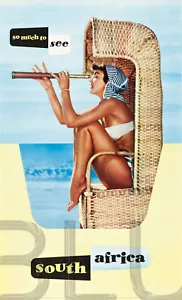 1950s South Africa Travel Poster 13 x 19" Photo Print - Picture 1 of 1