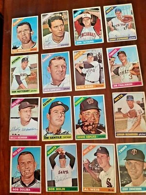1966 Topps Autographed Baseball cards - Image 1 of 4