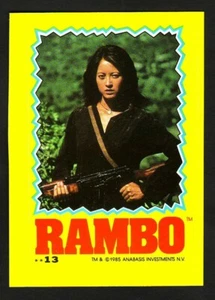 RAMBO FIRST BLOOD PART II STICKER CARD 13 - Bild 1 von 3