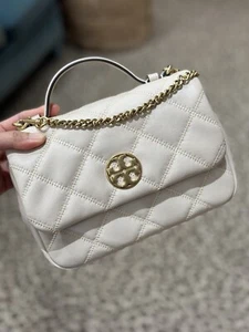 Tory Burch WILLA White Small Top Handle Bag Crossbody Purse 153400 $498 - Picture 1 of 11