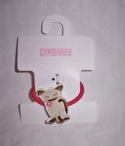 NEW GYMBOREE TEACHERS PET RHINESTONE KITTY CAT HAIR ELASTIC PONY HOLDER VHTF - Picture 1 of 3