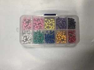 Wholesale 2000 Pieces map Push Pin Map Tacks Thumbtacks Plastic Round ubrands - Picture 1 of 2