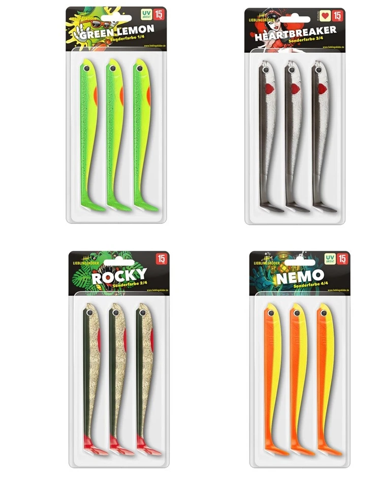 Lieblingsköder Green Lemon Rocky Nemo Heartbreaker 15cm Sonderfarben NEW 150mm