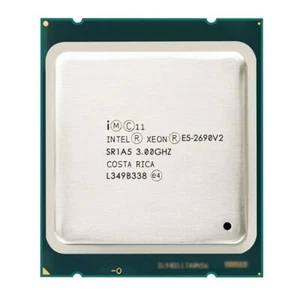Processeur CPU Intel Xeon E5-2690 V2 3,0 GHz 10 cœurs 25 Mo 8GT/s SR1A5 LGA2011 - Photo 1/3