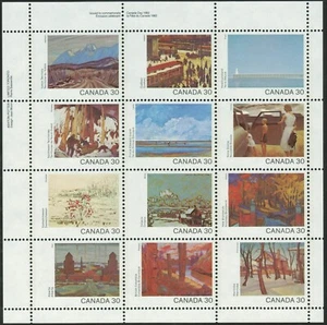 Canada sc#966a Canada Day 1982 Pane of 12, UL Imprint Corner, Mint-NH - Picture 1 of 2