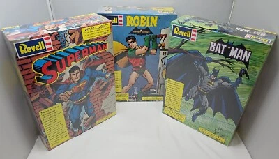 Superman Batman Robin 1999 Revell Retro Classic 1/8 Model Kit Sealed lot - Image 1 of 4