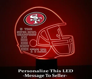 Lámpara para Fanático de Deportes LED de Fútbol Americano de la NFL con Luz, Personalizada GRATUITA - Imagen 1 de 12