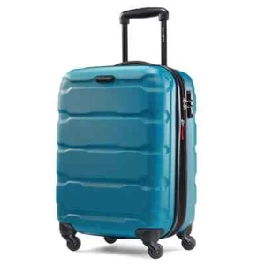 Samsonite Omni PC Hardside Expandable Luggage Spinner Wheels Caribbian Blue 20" - Picture 1 of 3