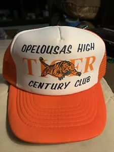 Opelousas La. Tiger Century Clubmütze - Riemenrückseite - orange weiß - verstellbar - Bild 1 von 3