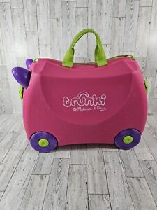Trunki Melissa & Doug Ride-On Suitcase Kids Wheeled Hardcase Luggage Green Pink 